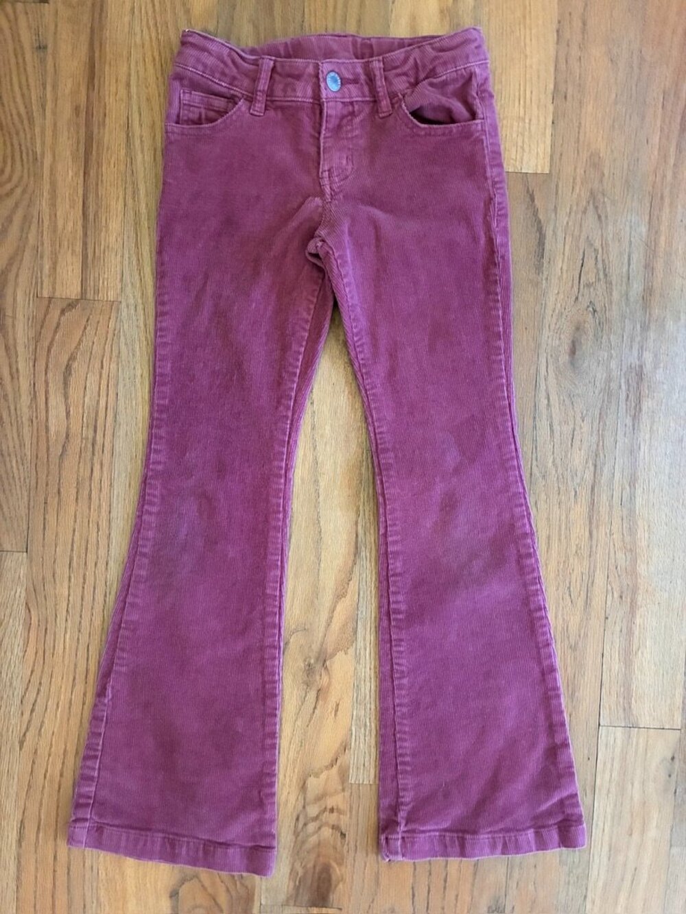 Art Class Girls Berry Corduroy Flare Pants Size 8